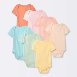 Baby 7pk Short Sleeve Bodysuit - Cloud Island™ Turquoise Blue 7 Baby 7pk Short Sleeve Bodysuit - Cloud Island™ Turquoise Blue -Cloud Island Store GUEST 153ba0b3 3311 468e a375 d8b5cc67691c