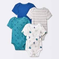 Baby 4pk Short Sleeve Bodysuit - Cloud Island™ Blue 7 Baby 4pk Short Sleeve Bodysuit - Cloud Island™ Blue -Cloud Island Store GUEST 38142cdc 1d05 442d ba26 7b8eb58bc361