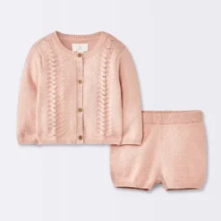 Baby Girls' 2pc Pointelle Sweater Set - Cloud Island™ Pink 7 Baby Girls' 2pc Pointelle Sweater Set - Cloud Island™ Pink -Cloud Island Store GUEST 3e464474 2dc9 4e80 b121 9bb20d6c8fbf