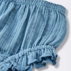 Baby Girls' 2pc Embroidered Floral Gauze Top & Bottom Set - Cloud Island™ Blue -Cloud Island Store GUEST 471a329b 96d6 40ac 93d8 49ee0b195956