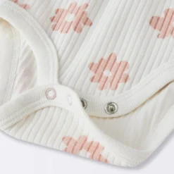 Baby 2pc Floral Wide Ribbed Top & Bottom Set - Cloud Island™ Cream -Cloud Island Store GUEST 725b7dae 93aa 4521 be43 39682c4a245a