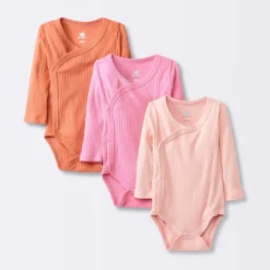 Baby Girls' 3pk Side Snap Long Sleeve Bodysuit - Cloud Island™ Pink -Cloud Island Store GUEST 8e365317 72c7 488b 8aa0 86f1f99ab580
