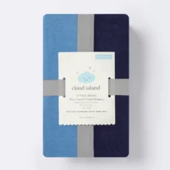 Fitted Playard Jersey Sheet - Cloud Island™ Navy & Blue 2pk 6 Fitted Playard Jersey Sheet - Cloud Island™ Navy & Blue 2pk -Cloud Island Store GUEST 9cb708df d5c8 4287 abcf 4eebaa921484
