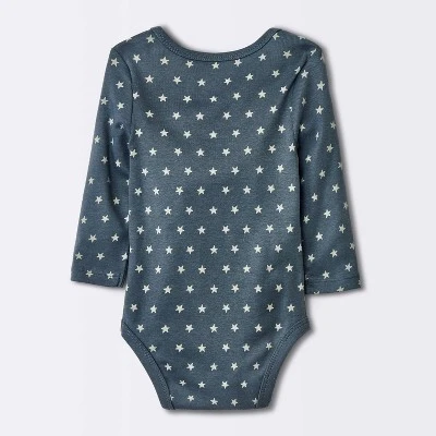 Baby 4pk Long Sleeve Moons Bodysuit - Cloud Island™ Gray 1 Baby 4pk Long Sleeve Moons Bodysuit - Cloud Island™ Gray